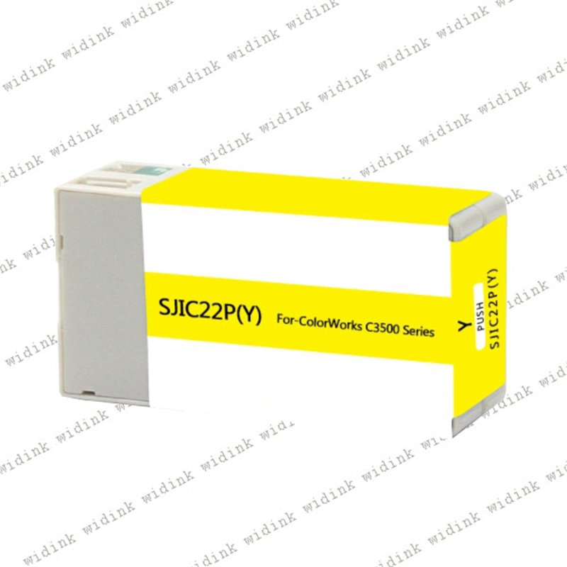 Cartouche d'encre pigmentée générique Epson SJIC22P (C33S020604/SJIC22P(Y)) Jaune
