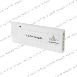 Cartouche compatible Epson T606900 (C13T606900) - Light Light Noire - 220ml