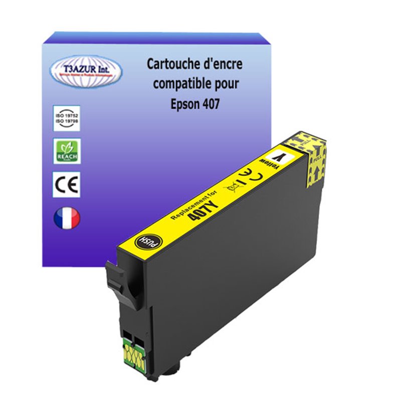 Cartouche d'encre générique Epson 407 (C13T07U440) - Jaune