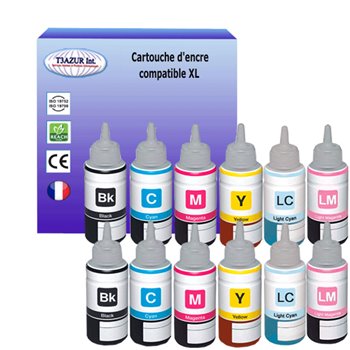 Lot de 12 Cartouches compatibles Epson T67XL - 70ml