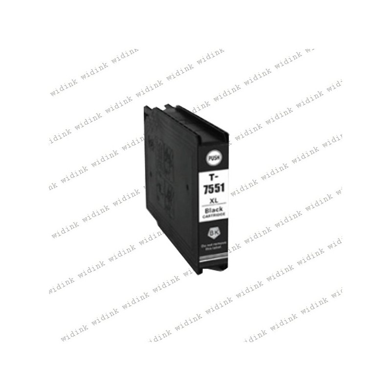Cartouche compatible Epson T7561/T7551 (C13T756140/C13T755140) - Noire - 5 000 pages