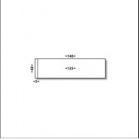 140 x 40 - 5216 - ETIQUETTES AFFRANCHISSEMENT - BLANC - FORMAT SIMPLE