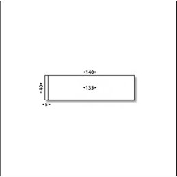 140 x 40 - 5216 - ETIQUETTES AFFRANCHISSEMENT - BLANC - FORMAT SIMPLE