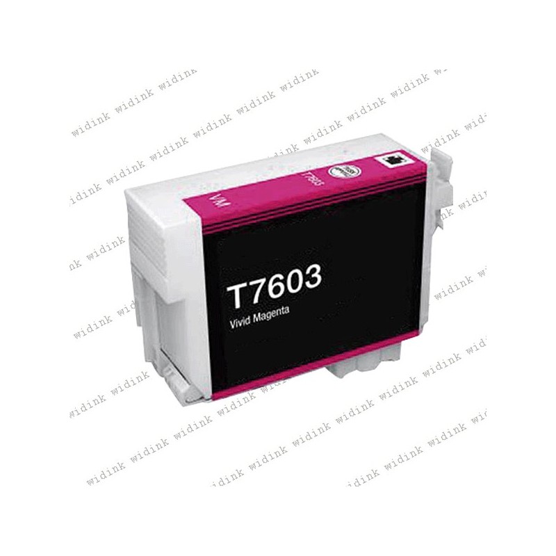Cartouche compatible Epson T7603 (C13T76034010) - Magenta - 25,90ml