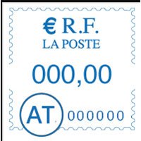 POSTBASE - COMPATIBLE FRANCOTYP POSTALIA - 580052303600 - ENCRE BLEUE - (TYPE AE / AT) - 2x 10ml