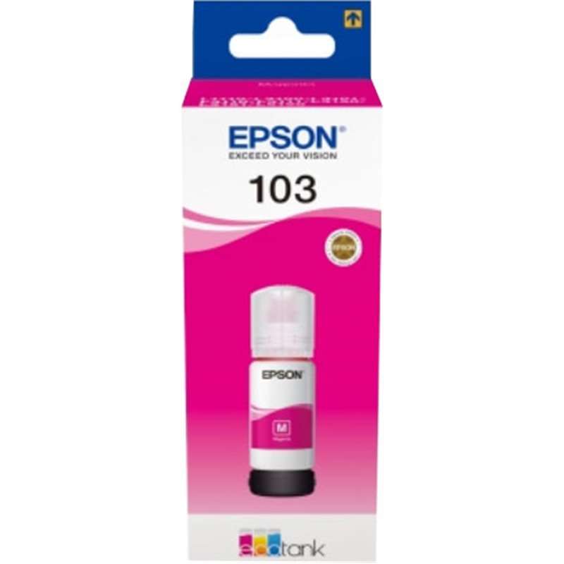 Epson 103 Magenta - Bouteille d'encre d'origine C13T00S34A10