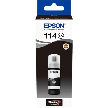 Epson 114 Black - Bouteille d'encre pigmentée originale C13T07A140