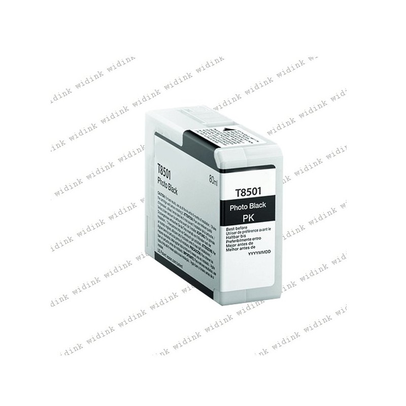 Cartouche compatible Epson T8501 (C13T850100) - Noire - 80ml