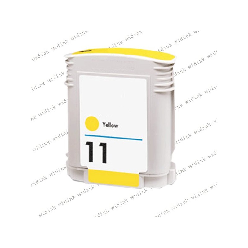 Cartouche compatible HP 11 (C4838A) - Jaune- 28ml