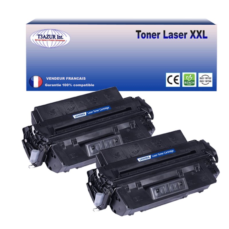 Lot de 2 Toners compatibles HP C4096A (96A) / EP32 - 5 000 pages