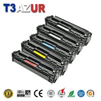 Lot de 5 Toners compatibles HP CC530A/CE410X/CE410A/CF380X/CF380A