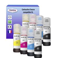 Lot de 8 Encres compatibles Epson 103 - 70ml