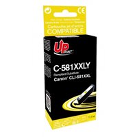 Uprint - Cartouche Compatible pour Canon CLI-581 XXL Jaune (avec puce)