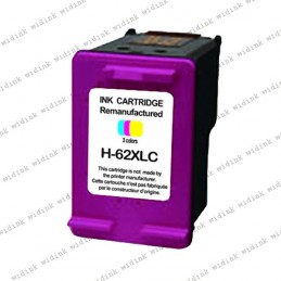 Cartouche compatible HP 62XL (C2P06AE/C2P07AE) - Couleur - 18ml