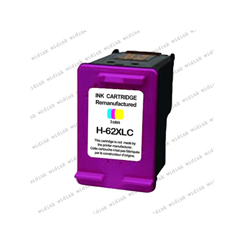 Cartouche compatible HP 62XL (C2P06AE/C2P07AE) - Couleur - 18ml