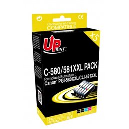 Uprint - Lot de 5 Cartouches Compatibles Canon PGI-580/CLI851 XXL