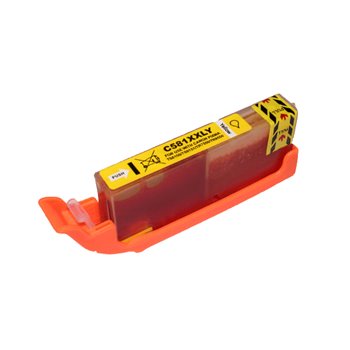 Cartouche Compatible pour Canon CLI-581 XXL Jaune (avec puce)