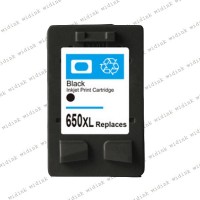 Cartouche compatible HP 650XL (CZ101AE) - Noire - 20ml