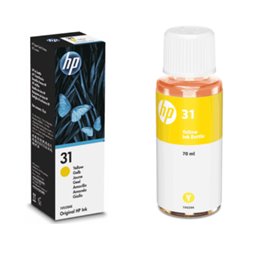 Bouteille d'encre d'origine HP 31 (1VU28AE) - Jaune - 70ml