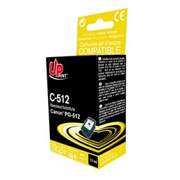 Uprint - Cartouche compatible Canon PG-512 Noire (Haute Capacité)