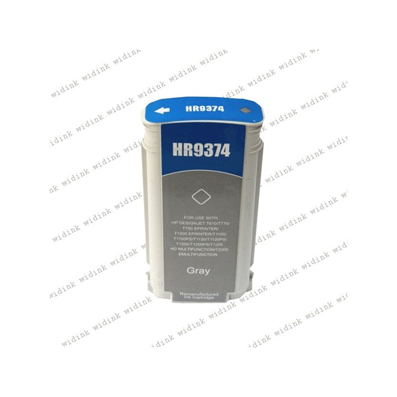 Cartouche compatible HP 72 (C9374A) - Gris - 130ml