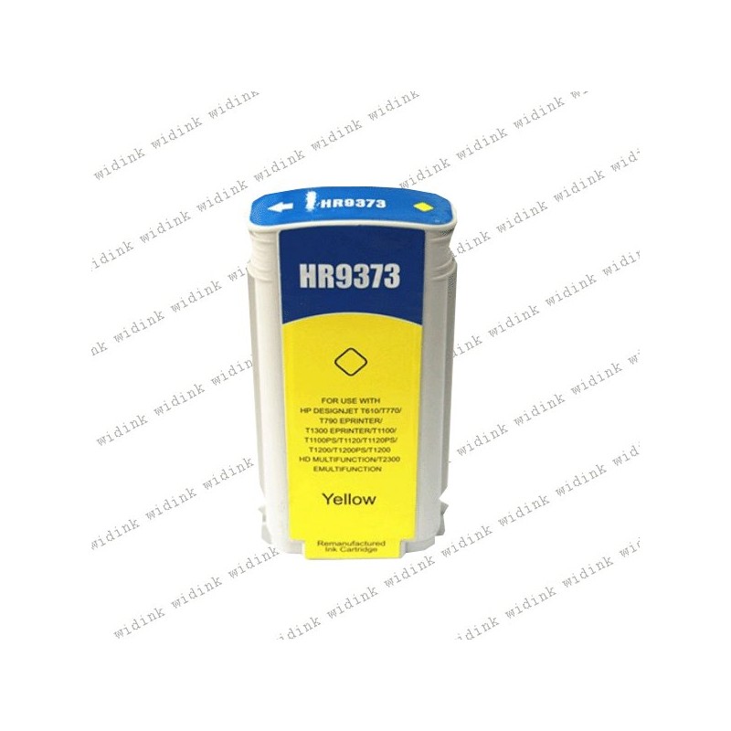 Cartouche compatible HP 72 (C9373A) - Jaune - 130ml