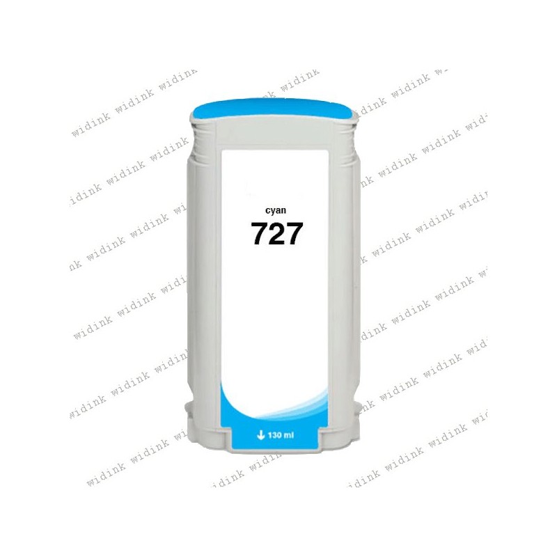 Cartouche d'encre compatible HP 727 (B3P19A/F9J76A) - Cyan- 130ml