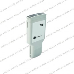 Cartouche compatible HP 728XL (F9J68A/F9J64A) - Noire - 300ml