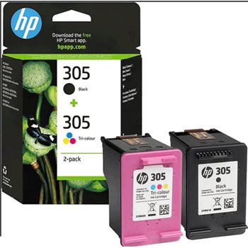 Lot de 2 Cartouches d'encre Original HP 305 (6ZD17AE) - (Noire+Couleur) - 120p+100p