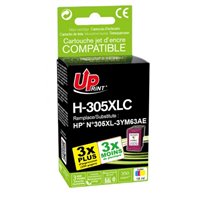 Uprint - Cartouche d'encre compatible avec HP 305XL (3YM63AE/3YM60AE) - Couleur - 350p