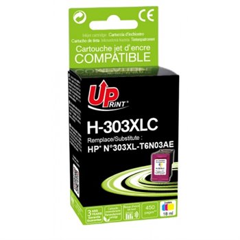 Uprint - Cartouche compatible HP 303XL (T6N03AE/T6N01AE) - Couleur - 18ml (450p)
