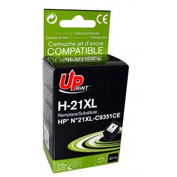 Uprint - Cartouche compatible HP 21XL (C9351AE/C9351CE) - Noire - 22ml