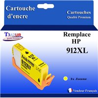 Cartouche compatible avec HP 912XL (3YL83AE/3YL79AE) - Jaune - 825p