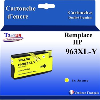 Uprint - Cartouche compatible avec HP 963XL (3JA29AE) - Jaune - 1 600p