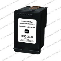 Cartouche compatible HP 901XL (CC653AE/CC654AE) - Noire - 18ml