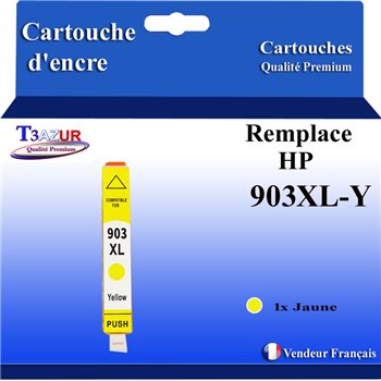 Cartouche compatible HP 903XL (T6M11AE/T6L95AE) - Jaune - 825 pages