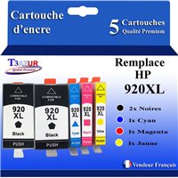 Cartouche compatible HP 920XL (CD975AE/CD971AE) - Noire - 53ml