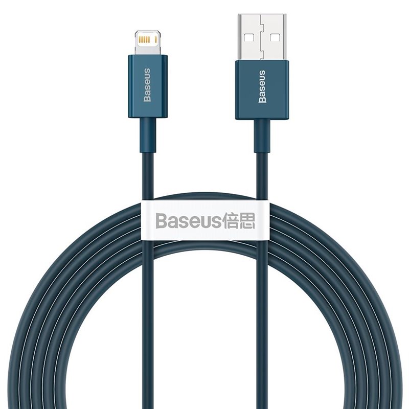 Baseus Câble Superior USB - Lightning 2,0 m 2,4A bleu