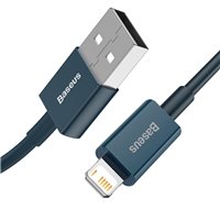 Baseus Câble Superior USB - Lightning 2,0 m 2,4A bleu