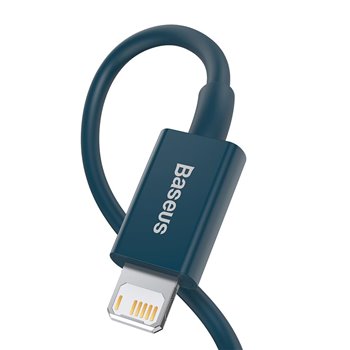 Baseus Câble Superior USB - Lightning 2,0 m 2,4A bleu