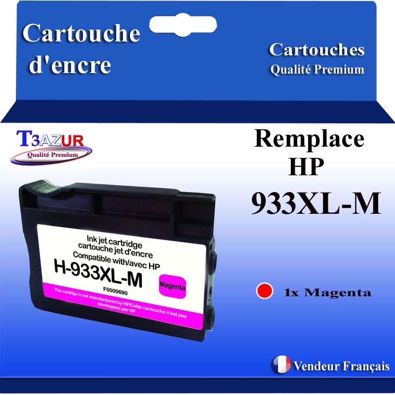 Cartouche compatible HP 933XL (CN055AE) - Magenta -14ml