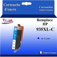 Cartouche compatible HP 935XL (C2P24AE/C2P20AE) - Cyan - 825 pages