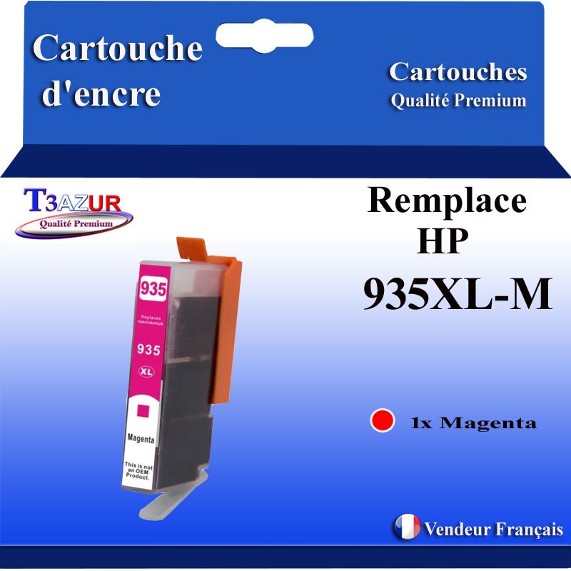 Cartouche compatible HP 935XL (C2P25AE/C2P21AE) - Magenta - 825 pages