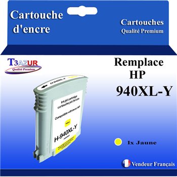 Cartouche compatible HP 940XL (C4902AE/C4906AE) - Noire - 72ml