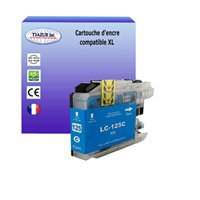 Cartouche compatible Brother LC-125XLC - Cyan