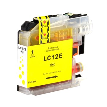 Cartouche compatible Brother LC12E (LC-12EY)- Jaune