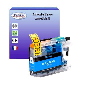 Cartouche compatible Brother LC223/LC221 XL- Cyan