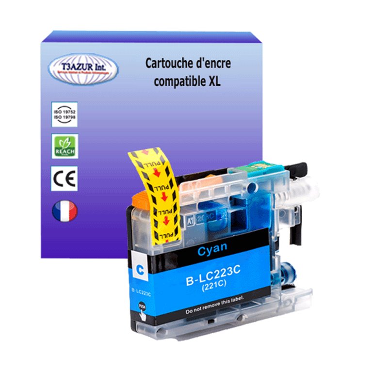 Cartouche compatible Brother LC223/LC221 XL- Cyan