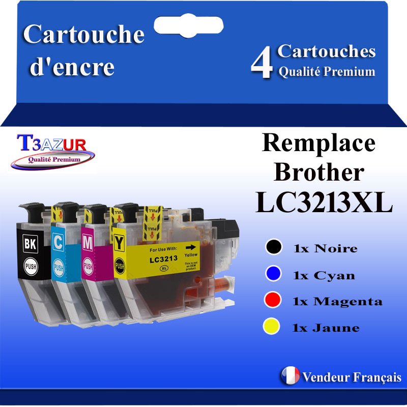 Lot de 4 Cartouches compatibles Brother LC3213 / LC3211XL