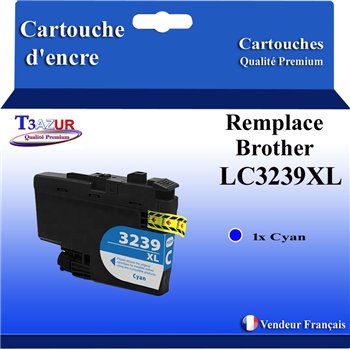 Cartouche compatible Brother LC3239XL (LC-3239C) XL- Cyan